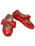 L`Amour Little Girls Red Celia Knotted Bow Mary Jane Shoes 5-10 Toddler - SophiasStyle.com